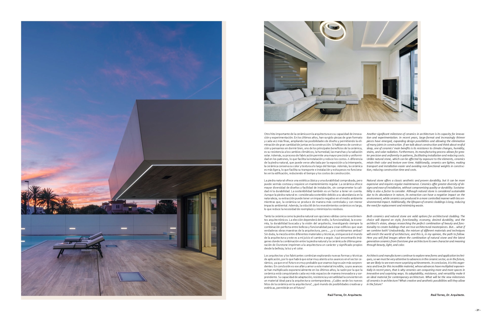 RAÚL TORRES EN DEKORA DURSTONE MAGAZINE