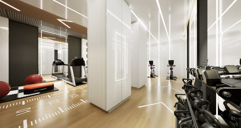 INTERIOR ÁREA FITNESS BENARÉS