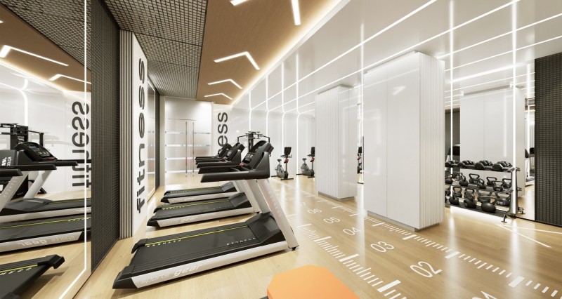 INTERIOR ÁREA FITNESS BENARÉS