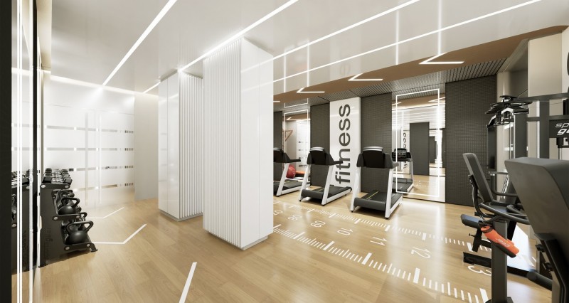 INTERIOR ÁREA FITNESS BENARÉS