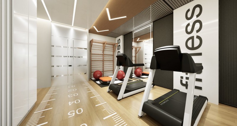 INTERIOR ÁREA FITNESS BENARÉS