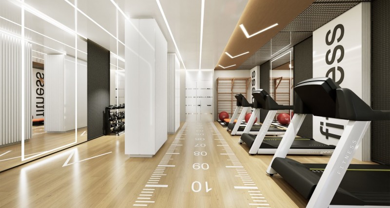 INTERIOR ÁREA FITNESS BENARÉS